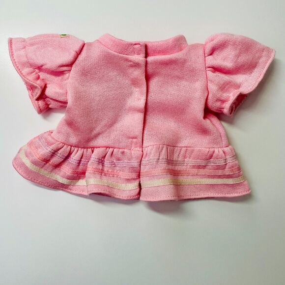 Vintage Cabbage Patch Kids Girls Sweatshirt Pink Heart Top Short Sleeve Doll Top - Picture 7 of 11